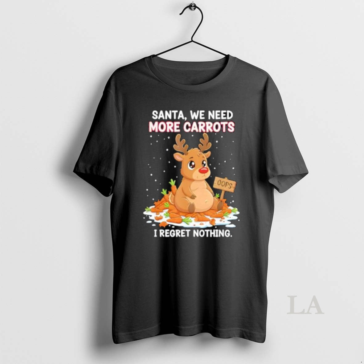 Original Reindeer Carrot Hoarder Santa We Need More Carrots I Regret Nothing T-Shirts, Hoodie, Sweatshirt | InkNestWear.com