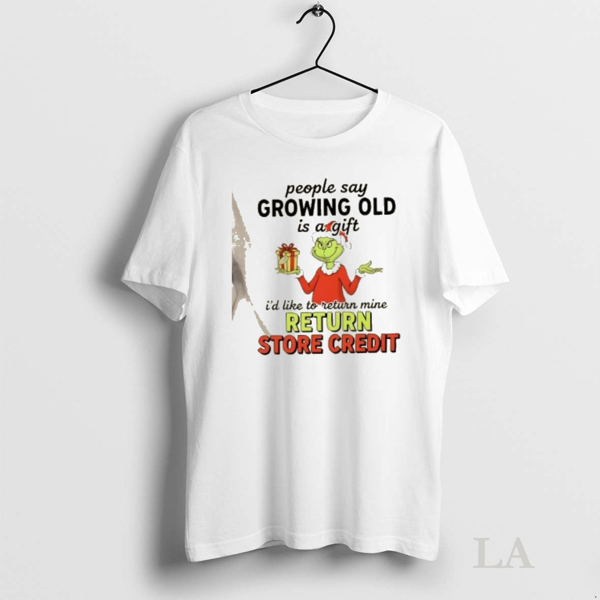 Original Resger Grinch People Say Growing Old Is A Gift Id Like To Return Mine T-Shirts, Hoodie, Sweatshirt | InkNestWear.com