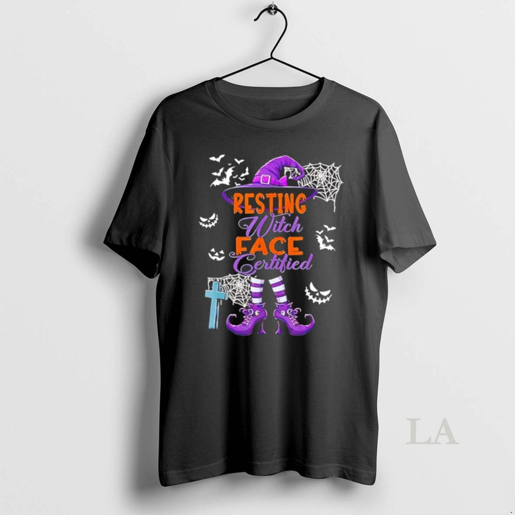 Original Resting With Face Certified Halloween T-Shirts, Hoodie, Sweatshirt | InkNestWear.com