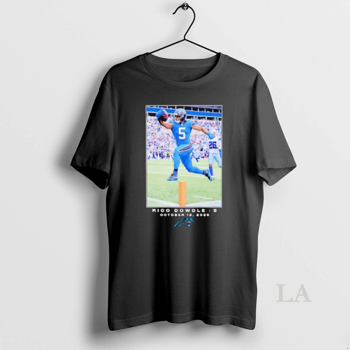 Original Rico Dowdle Carolina Panthers Football 2025 Photo