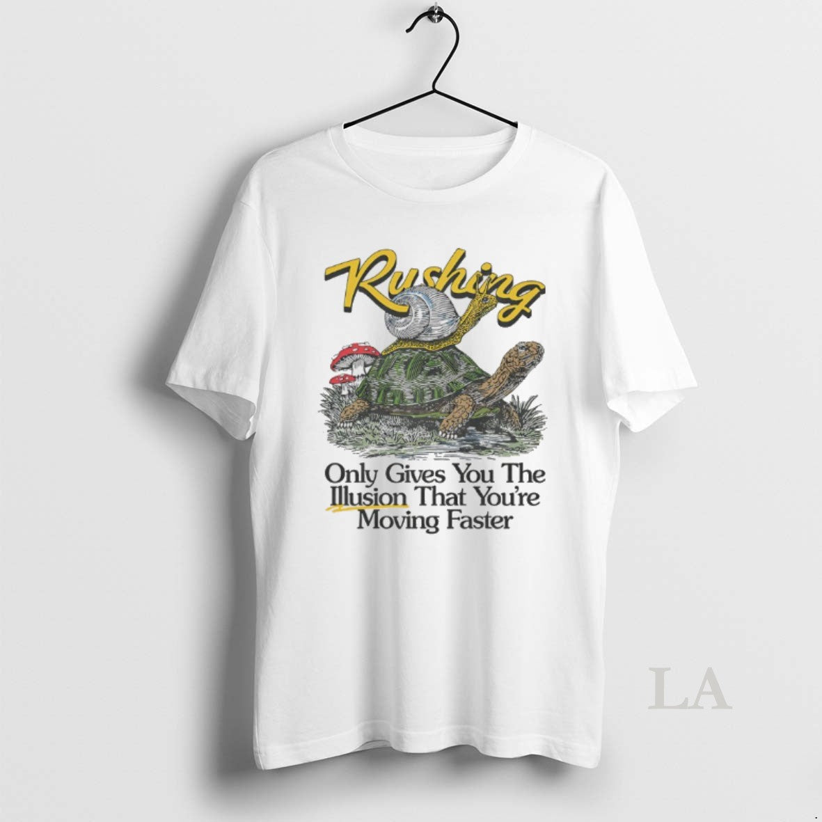 Original Rushing Only Gives You The Illusion That Youre Moving Faster T-Shirts, Hoodie, Sweatshirt | InkNestWear.com