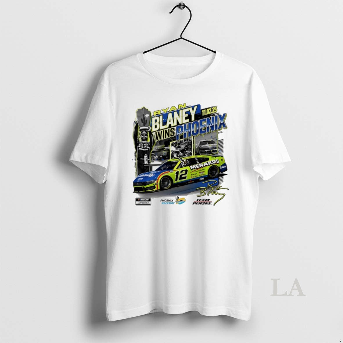 Original Ryan Blaney 2025 Nascar Cup Series Championship Race Winner Signature T-Shirts, Hoodie, Sweatshirt | InkNestWear.com