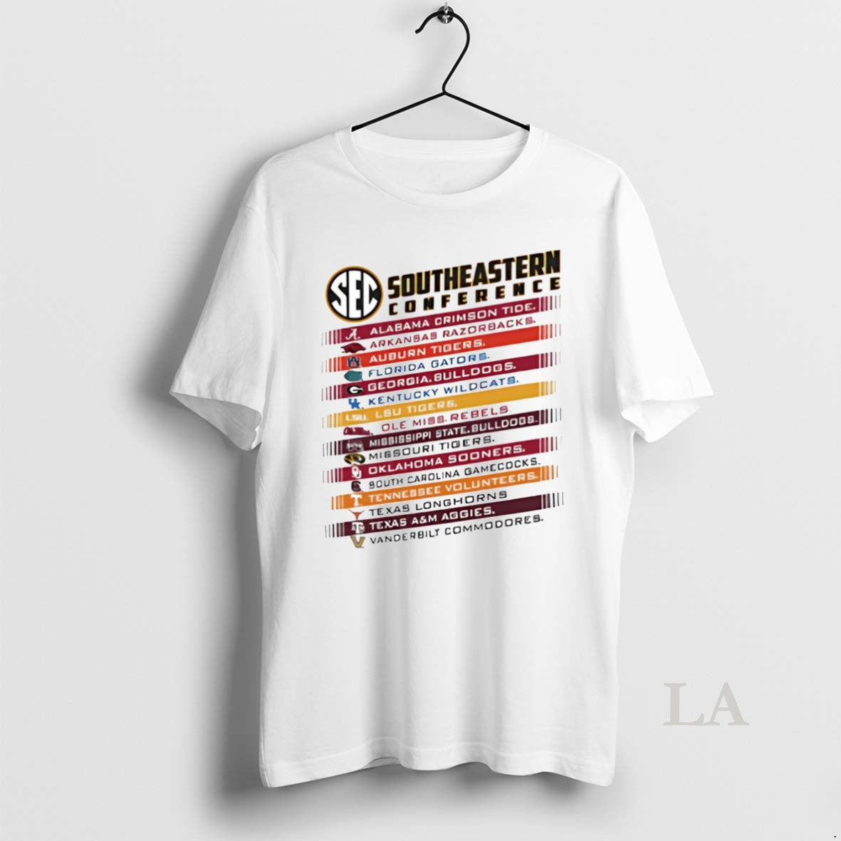 Original Sec All Teams Spelled Out Names T-Shirts, Hoodie, Sweatshirt | InkNestWear.com