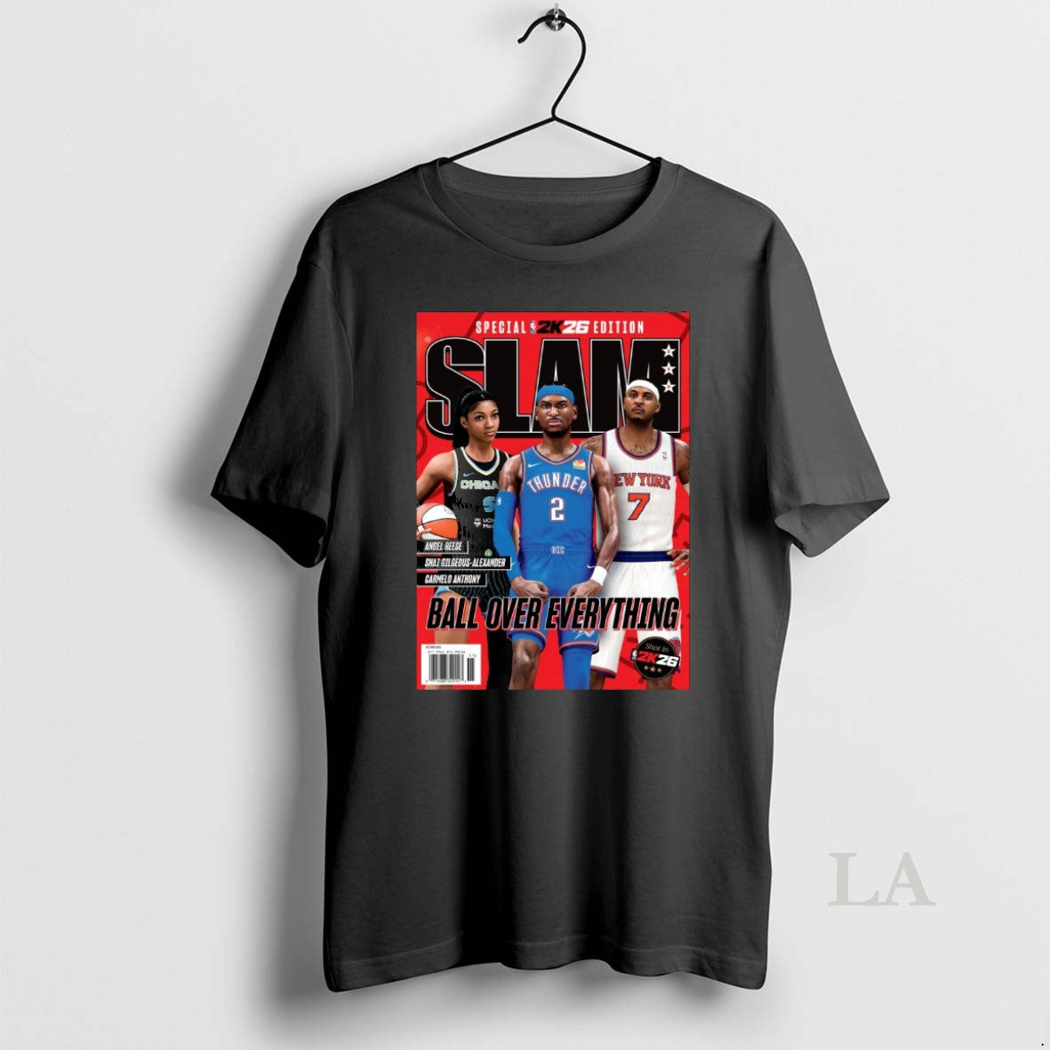 Original Slam 259 Nba 2k26 Angel Reese Shai Gilgeous Alexander And Carmelo Anthony Ball Over T-Shirts, Hoodie, Sweatshirt