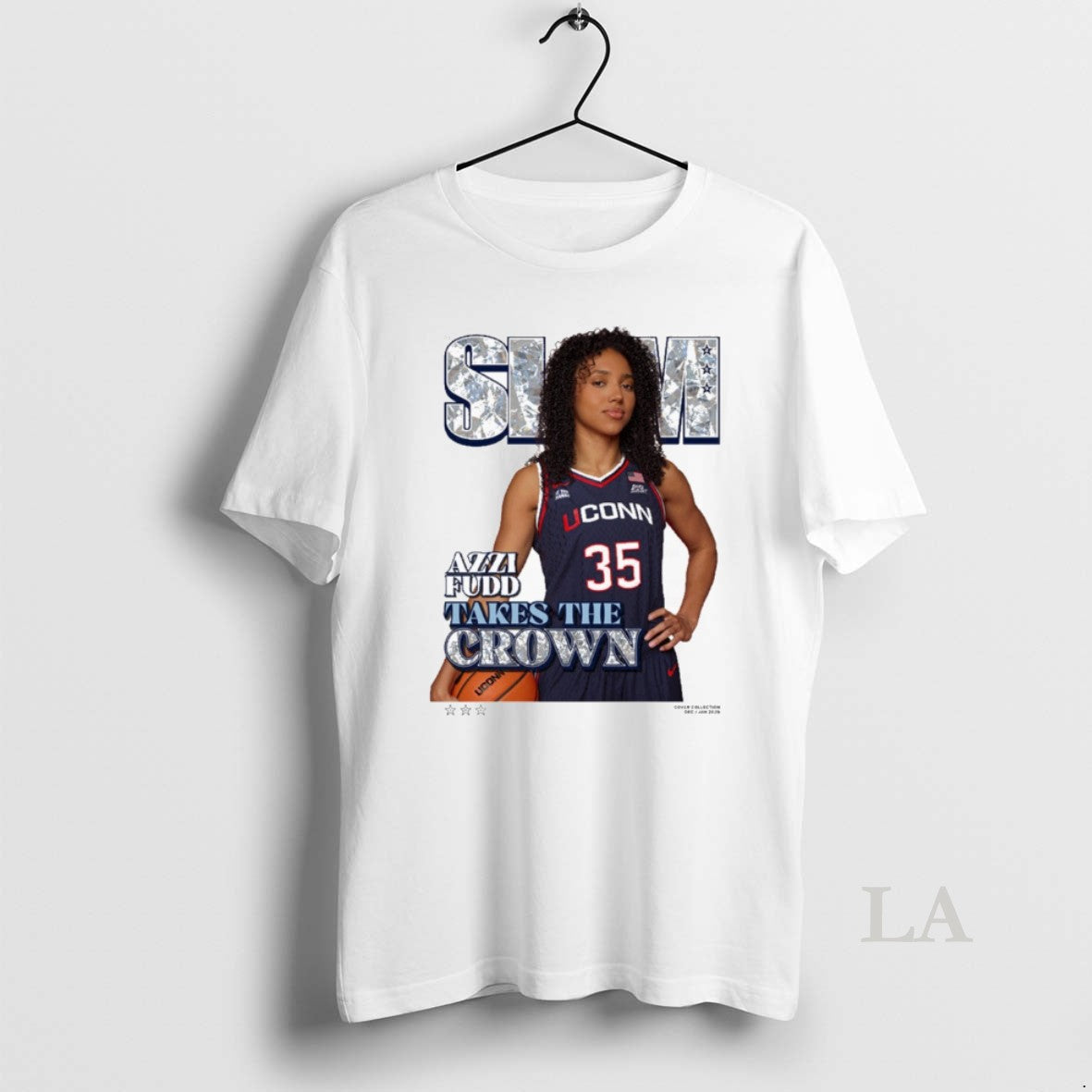 Original Slam Cover Azzi Fudd Takes The Crown Uconn Huskies T-Shirts, Hoodie, Sweatshirt | InkNestWear.com