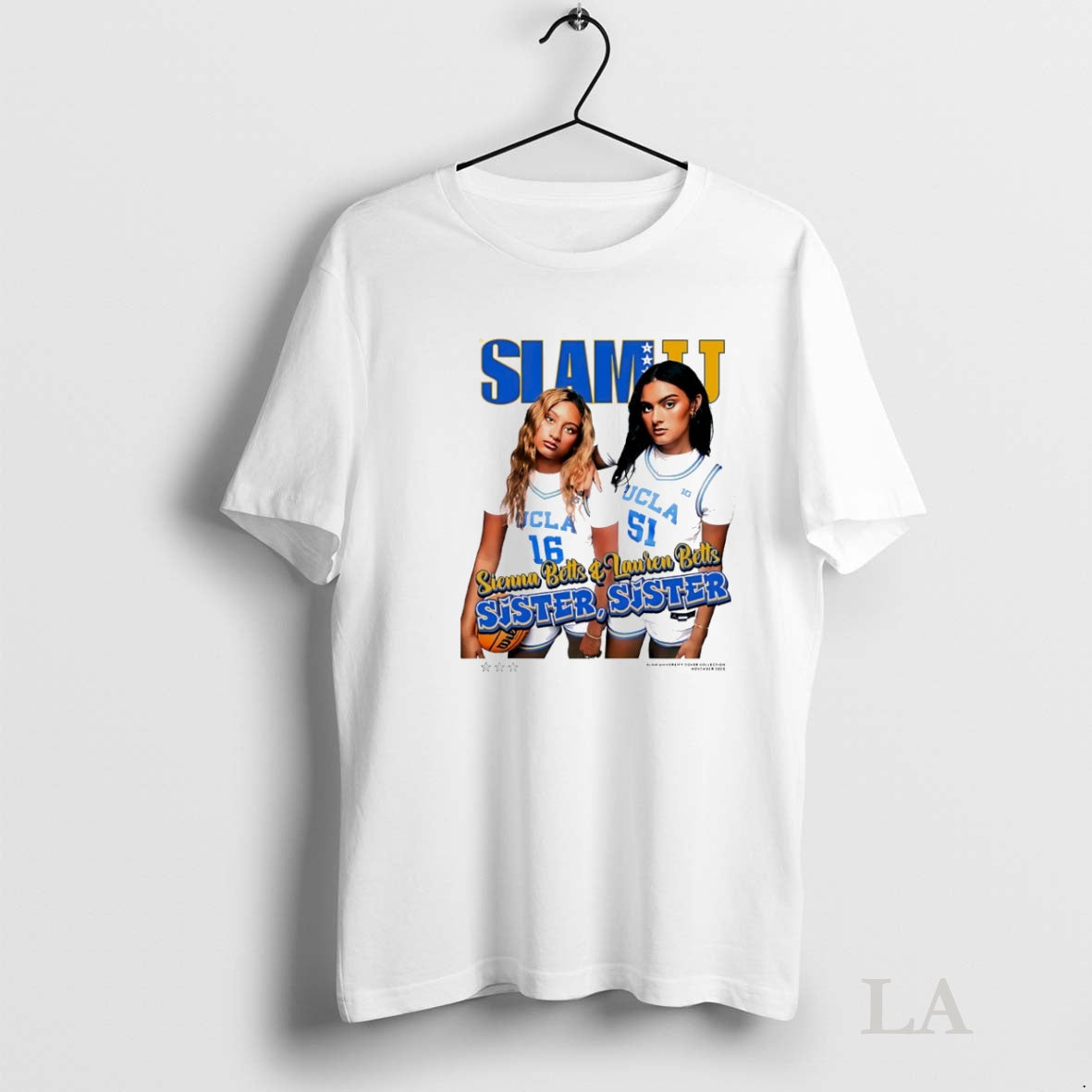 Original Slam Ucla Sienna Betts And Lauren Betts Sisters Sisters Circle T-Shirts, Hoodie, Sweatshirt | InkNestWear.com