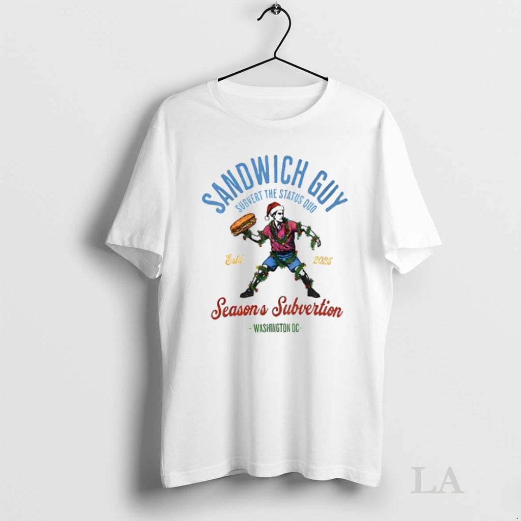 Original Sandwich Guy Merry Resistmas Seasons Subvertion Washington Dc T-Shirts, Hoodie, Sweatshirt | InkNestWear.com