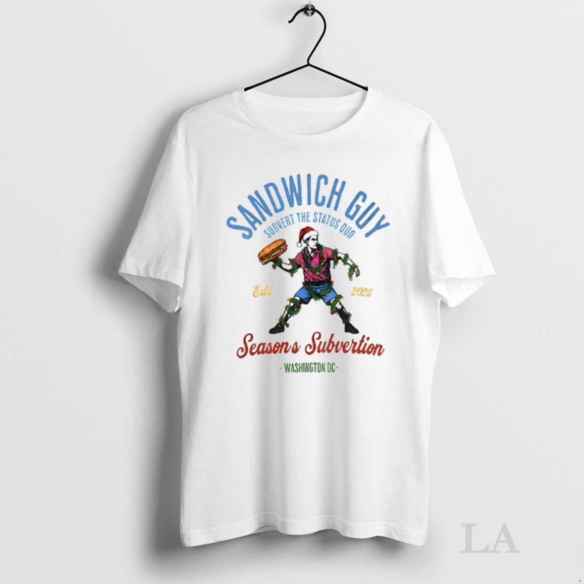 Original Sandwich Guy Merry Resistmas Seasons Subvertion Washington Dc T-Shirts, Hoodie, Sweatshirt | InkNestWear.com
