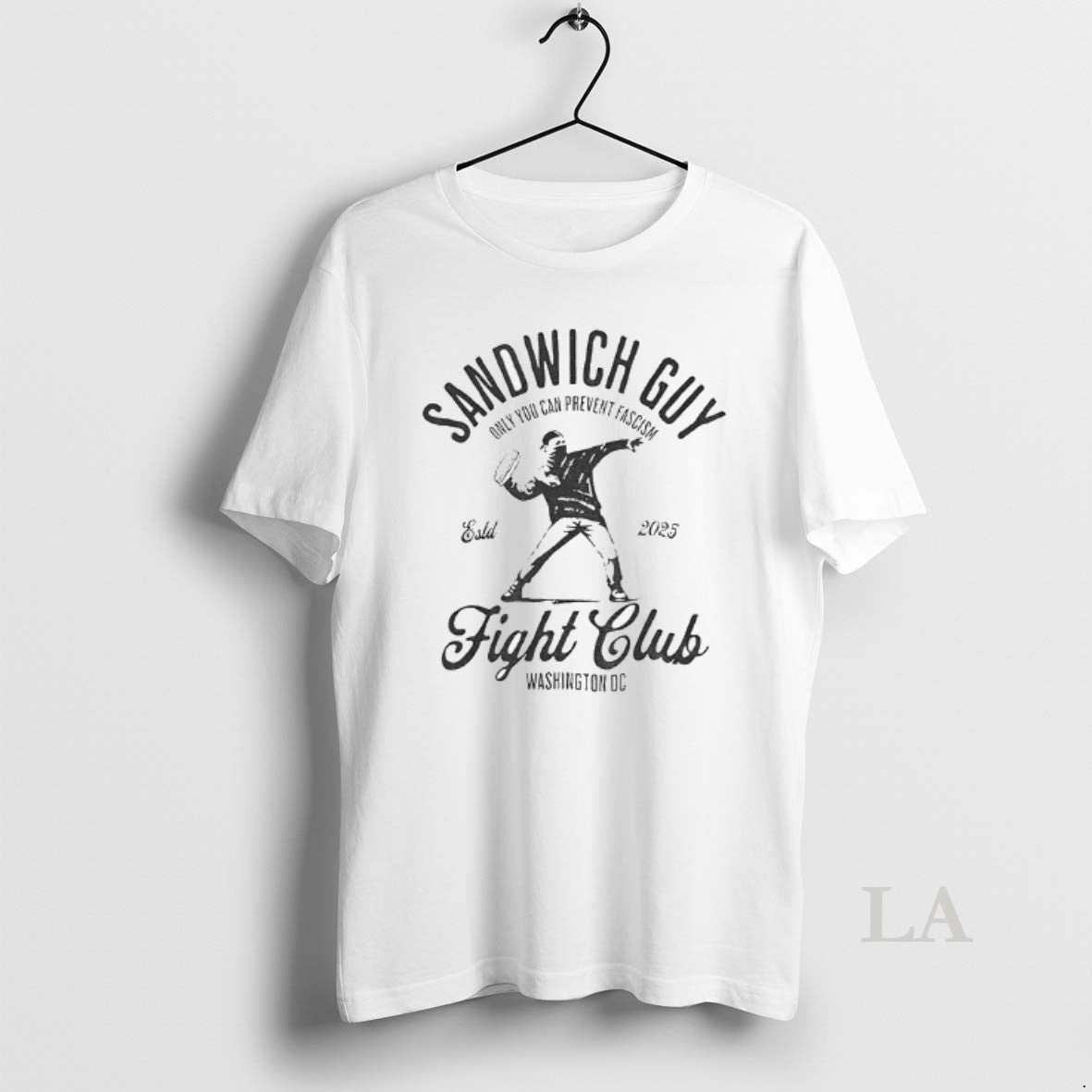 Original Sandwich Guy Fight Club Free Dc Est 2025 Only You Can Prevent Fascism T-Shirts, Hoodie, Sweatshirt | InkNestWear.com