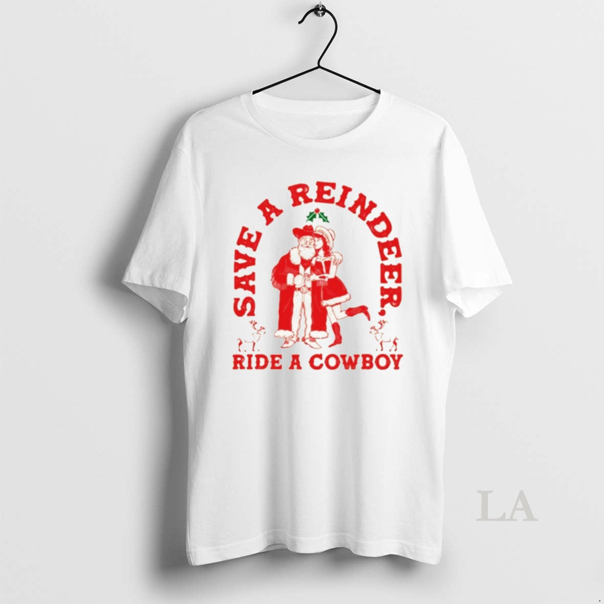 Original Santa Claus Save A Reindeer Ride A Cowboy Merry Christmas T-Shirts, Hoodie, Sweatshirt | InkNestWear.com