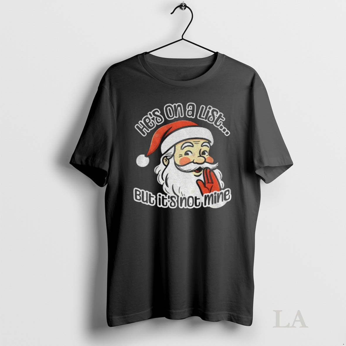 Original Santa Epstein List Hes On A List But Its Not Mine Christmas T-Shirts, Hoodie, Sweatshirt | InkNestWear.com