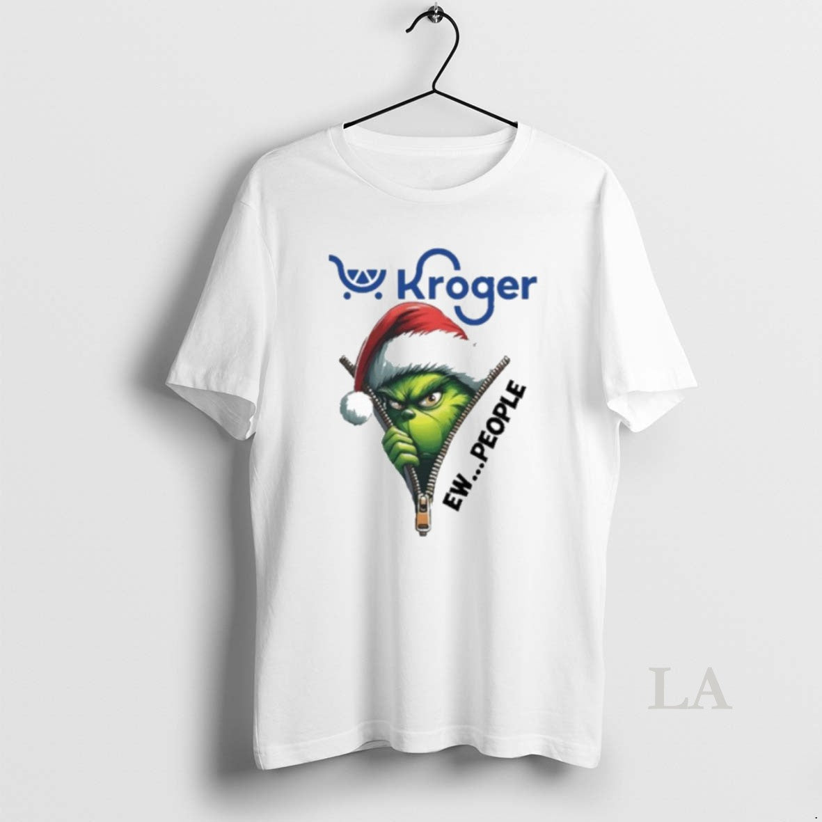 Original Santa Grinch Kroger Logo Ew T-Shirts, Hoodie, Sweatshirt | InkNestWear.com