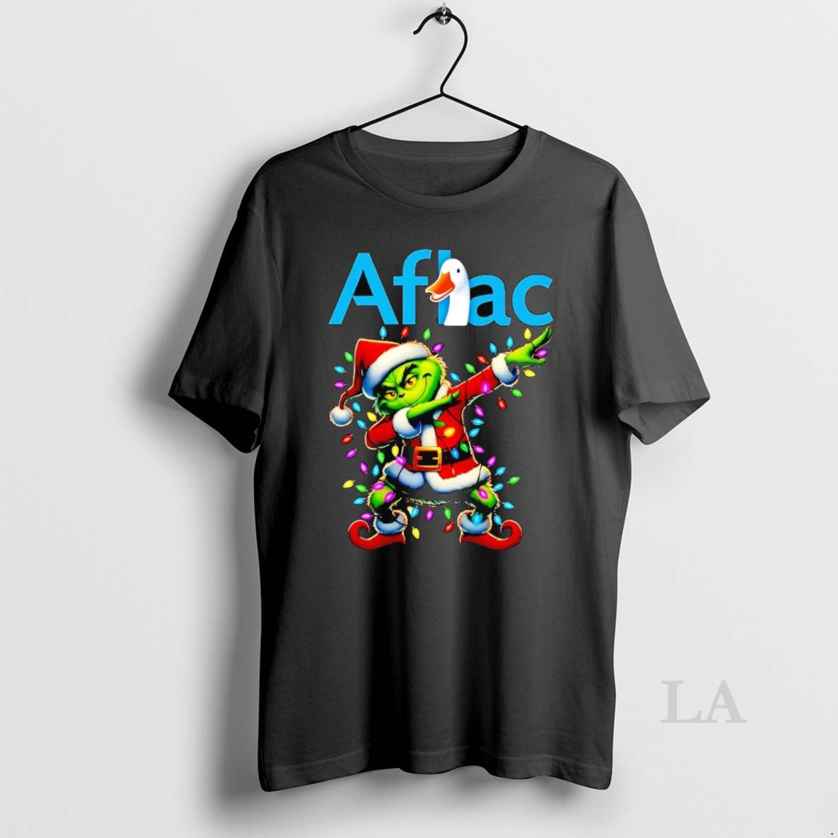 Original Santa Grinch Dabbing Aflac Christmas Light T-Shirts, Hoodie, Sweatshirt | InkNestWear.com