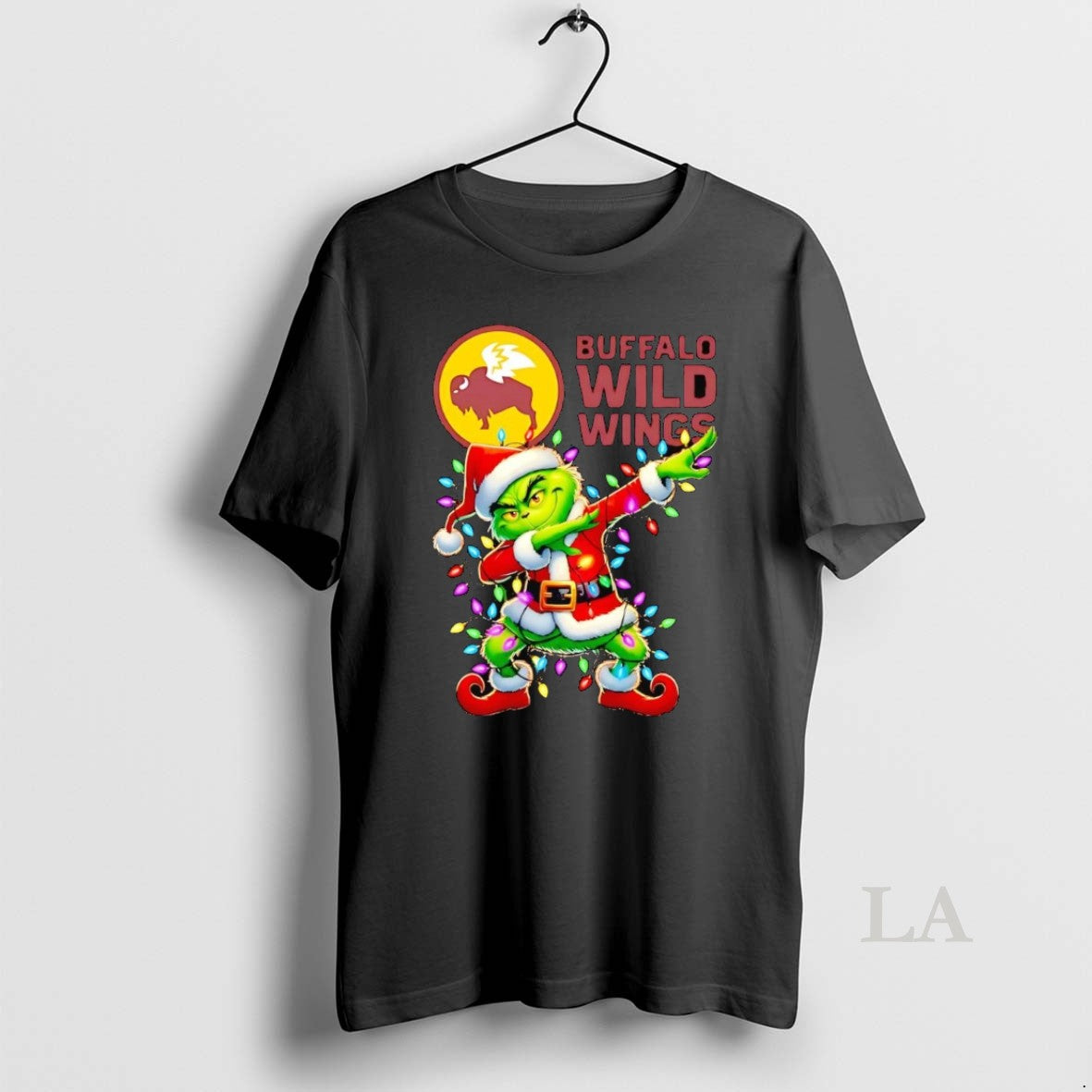 Original Santa Grinch Dabbing Buffalo Wild Wings Christmas Light T-Shirts, Hoodie, Sweatshirt | InkNestWear.com