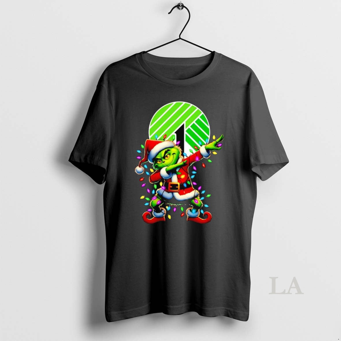 Original Santa Grinch Dabbing Dollar Tree Christmas Light T-Shirts, Hoodie, Sweatshirt | InkNestWear.com