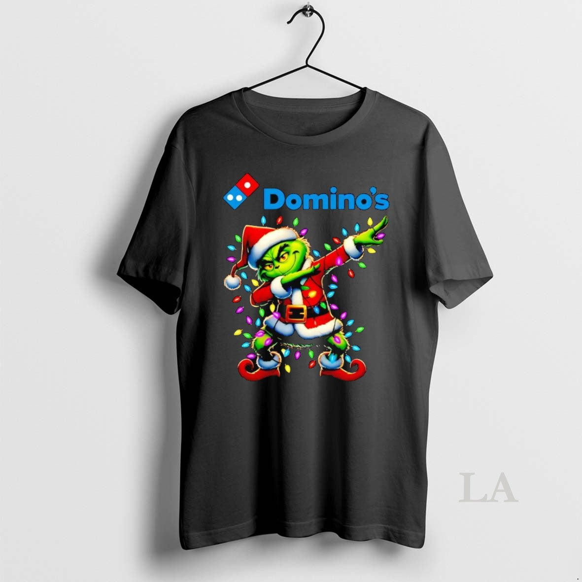Original Santa Grinch Dabbing Dominos Christmas Light T-Shirts, Hoodie, Sweatshirt | InkNestWear.com