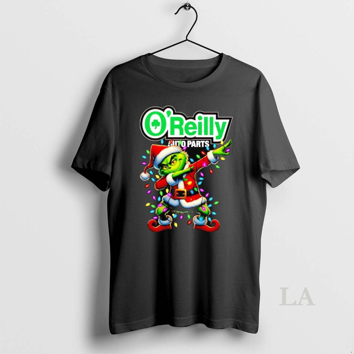 Original Santa Grinch Dabbing Oreilly Auto Parts Christmas Light T-Shirts, Hoodie, Sweatshirt | InkNestWear.com