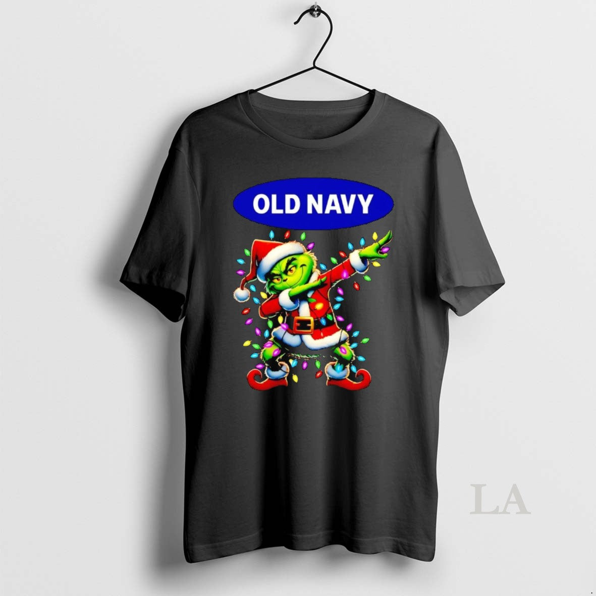 Original Santa Grinch Dabbing Old Navy Christmas Light T-Shirts, Hoodie, Sweatshirt | InkNestWear.com