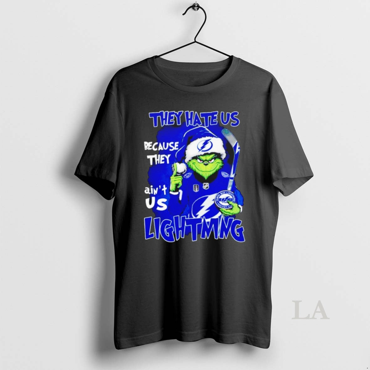 Original Santa Grinch They Hate Us Because They Aint Us Lightning