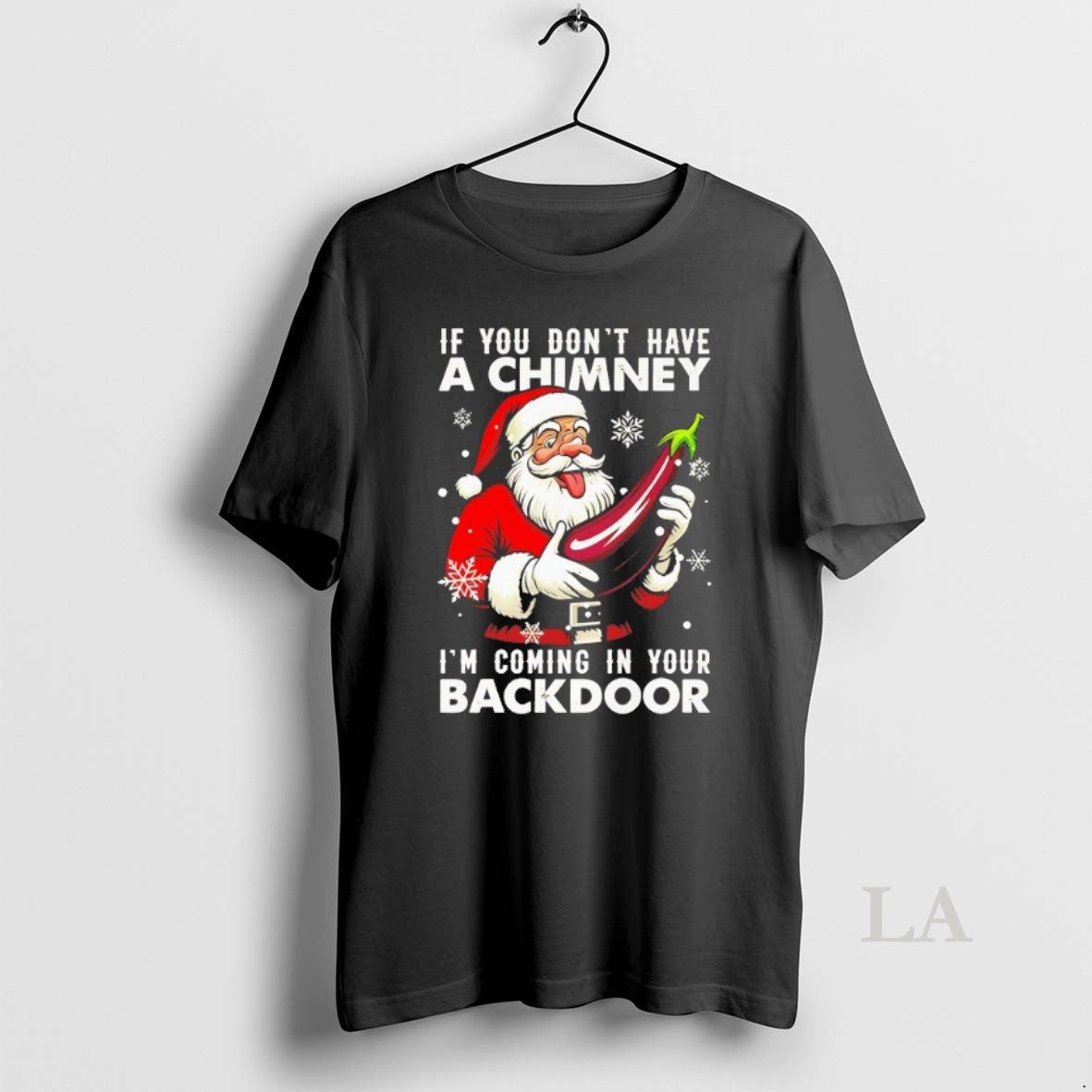 Original Santa If You Dont Have A Chimney Im Coming In Your Backdoor Christmas Jumper T-Shirts, Hoodie, Sweatshirt