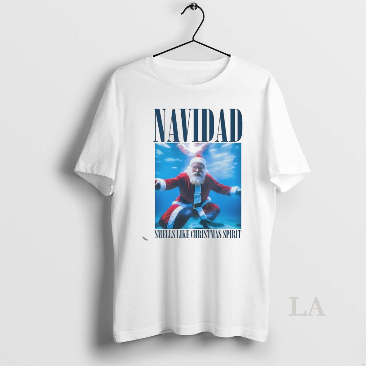 Original Santa Navidad Smells Like Christmas Spirit White T-Shirts, Hoodie, Sweatshirt | InkNestWear.com