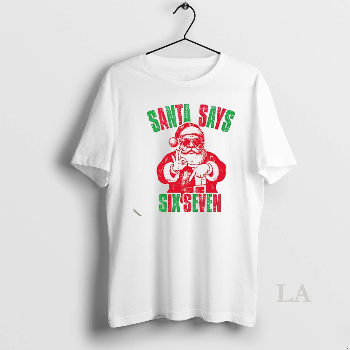 Original Santa Six Seven Christmas White T-Shirts, Hoodie, Sweatshirt | InkNestWear.com