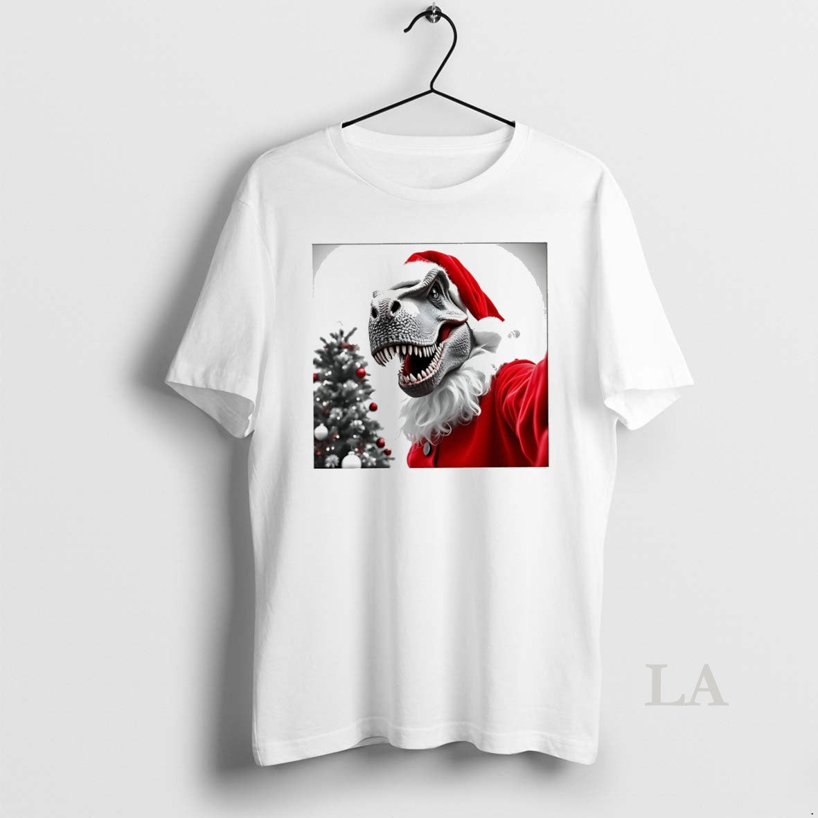 Original Santa T Rex Selfie Dinosaur Christmas White T-Shirts, Hoodie, Sweatshirt | InkNestWear.com