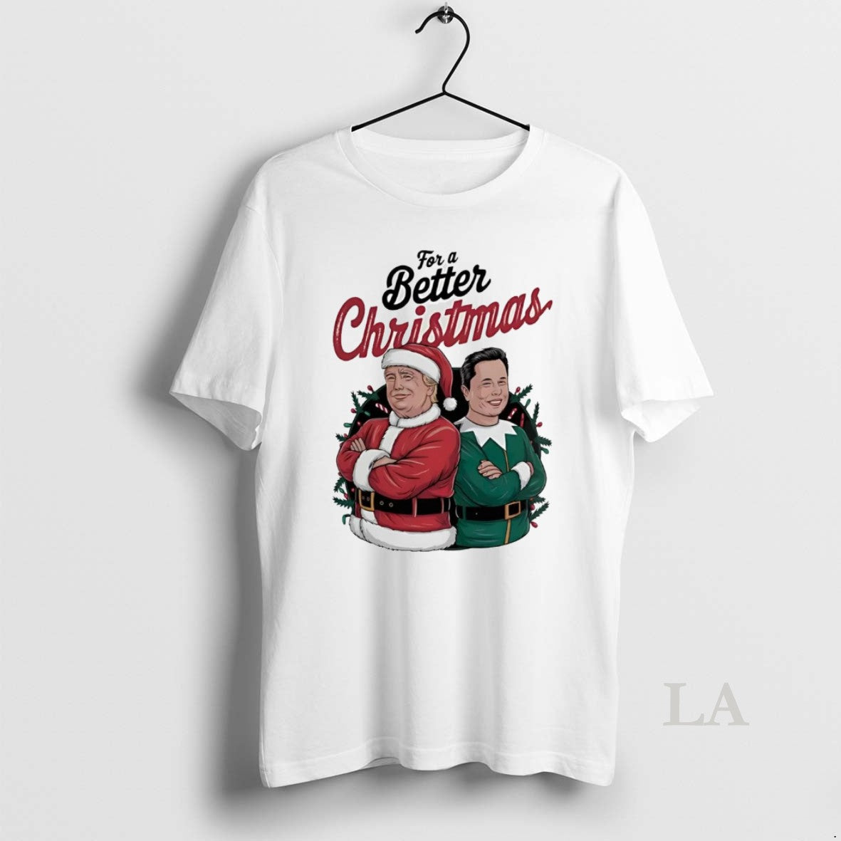 Original Santa Trump Elon Elf For A Better Christmas T-Shirts, Hoodie, Sweatshirt | InkNestWear.com