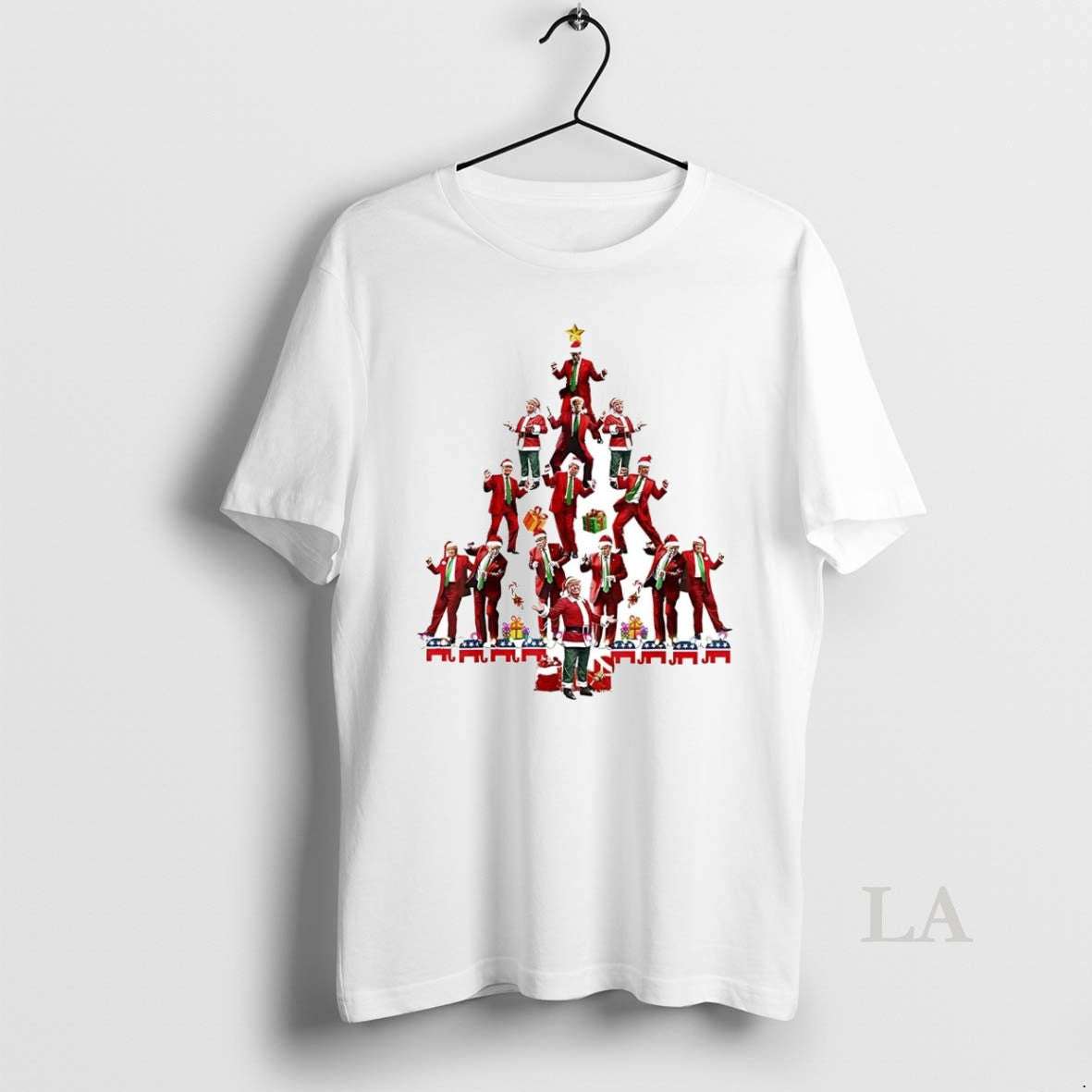 Original Santa Trump Dance Christmas Tree T-Shirts, Hoodie, Sweatshirt | InkNestWear.com