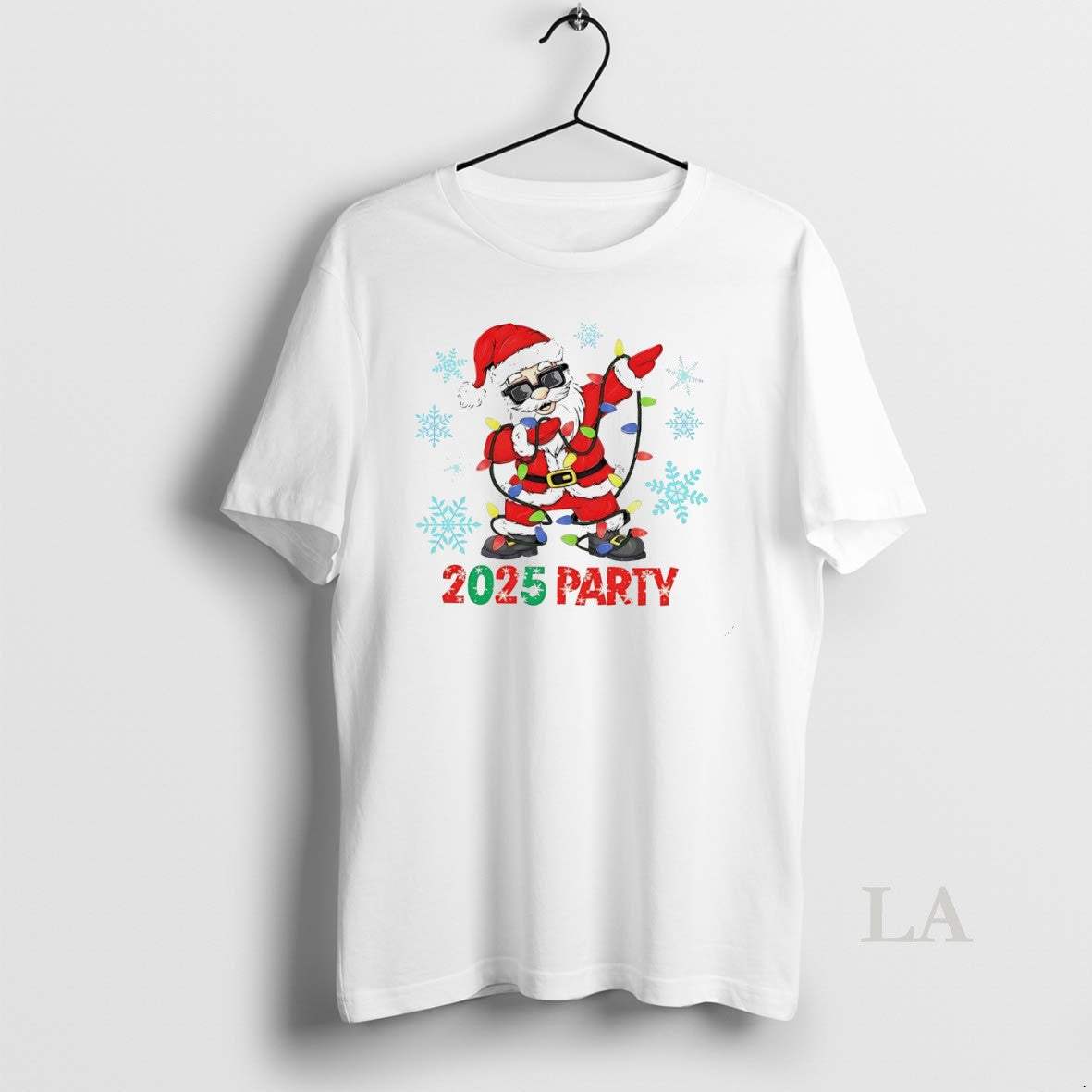 Original Santa Dabbing Lights 2025 Party Christmas White T-Shirts, Hoodie, Sweatshirt | InkNestWear.com