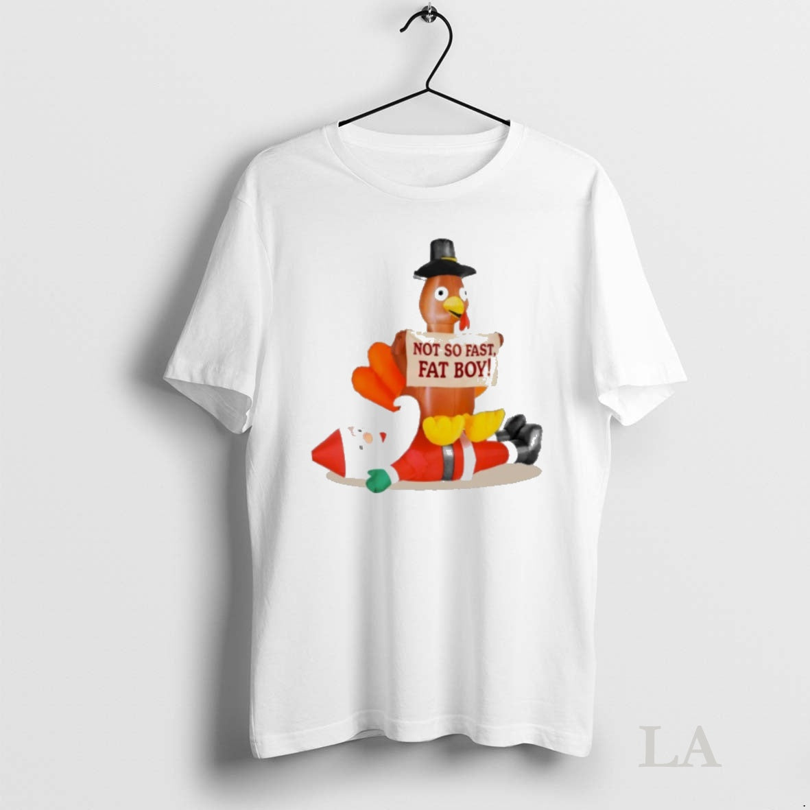 Original Santa Versus Turkey Not So Fast Fat Boy T-Shirts, Hoodie, Sweatshirt | InkNestWear.com