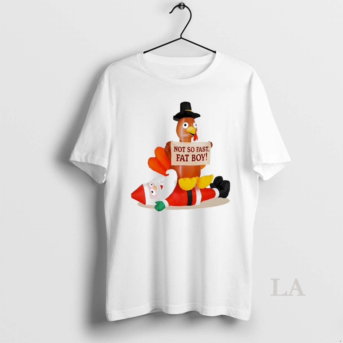 Original Santa Vs Turkey Not So Fast Fat Boy Thanksgiving T-Shirts, Hoodie, Sweatshirt | InkNestWear.com