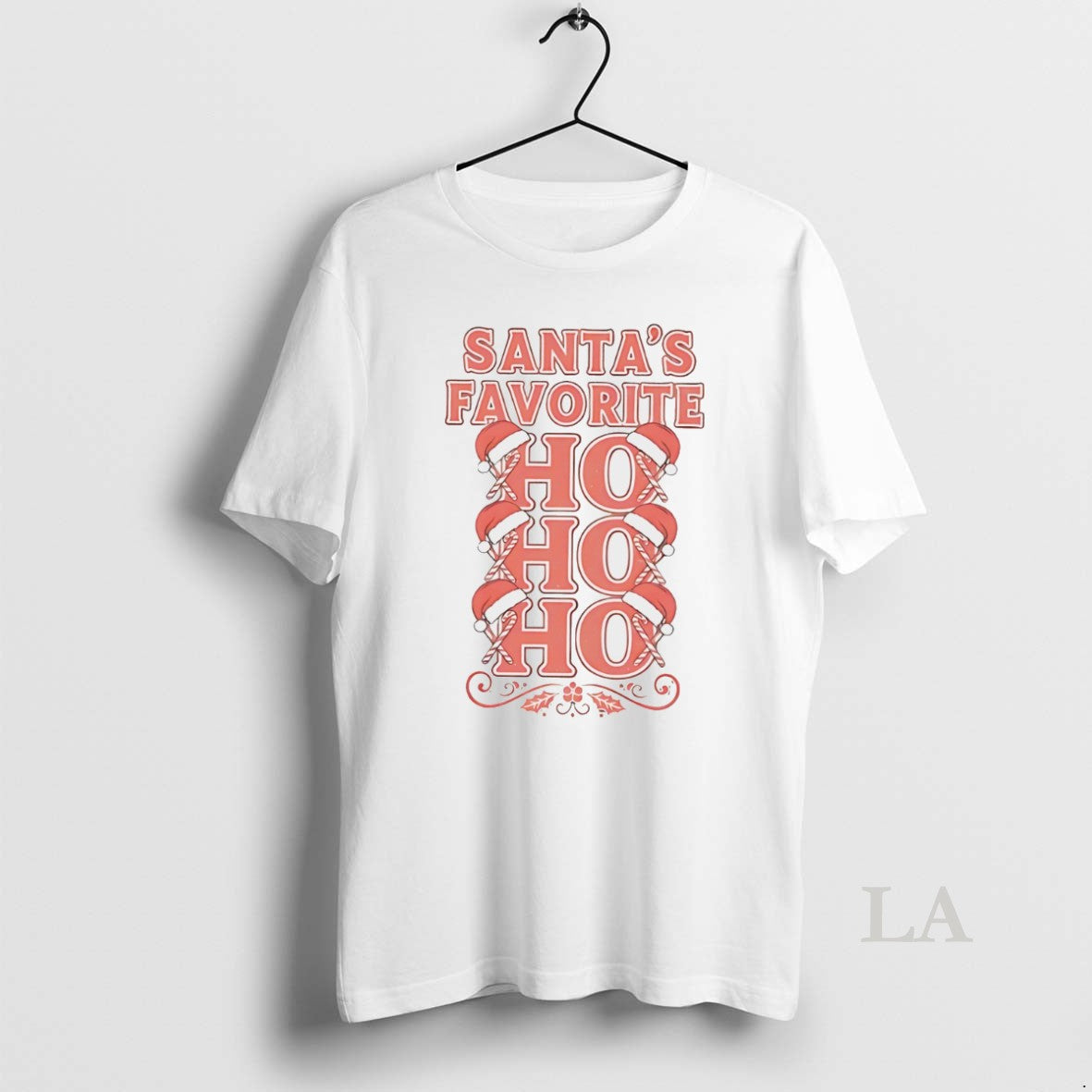 Original Santas Favorite Ho Ho Ho Candy Cane Christmas White T-Shirts, Hoodie, Sweatshirt | InkNestWear.com