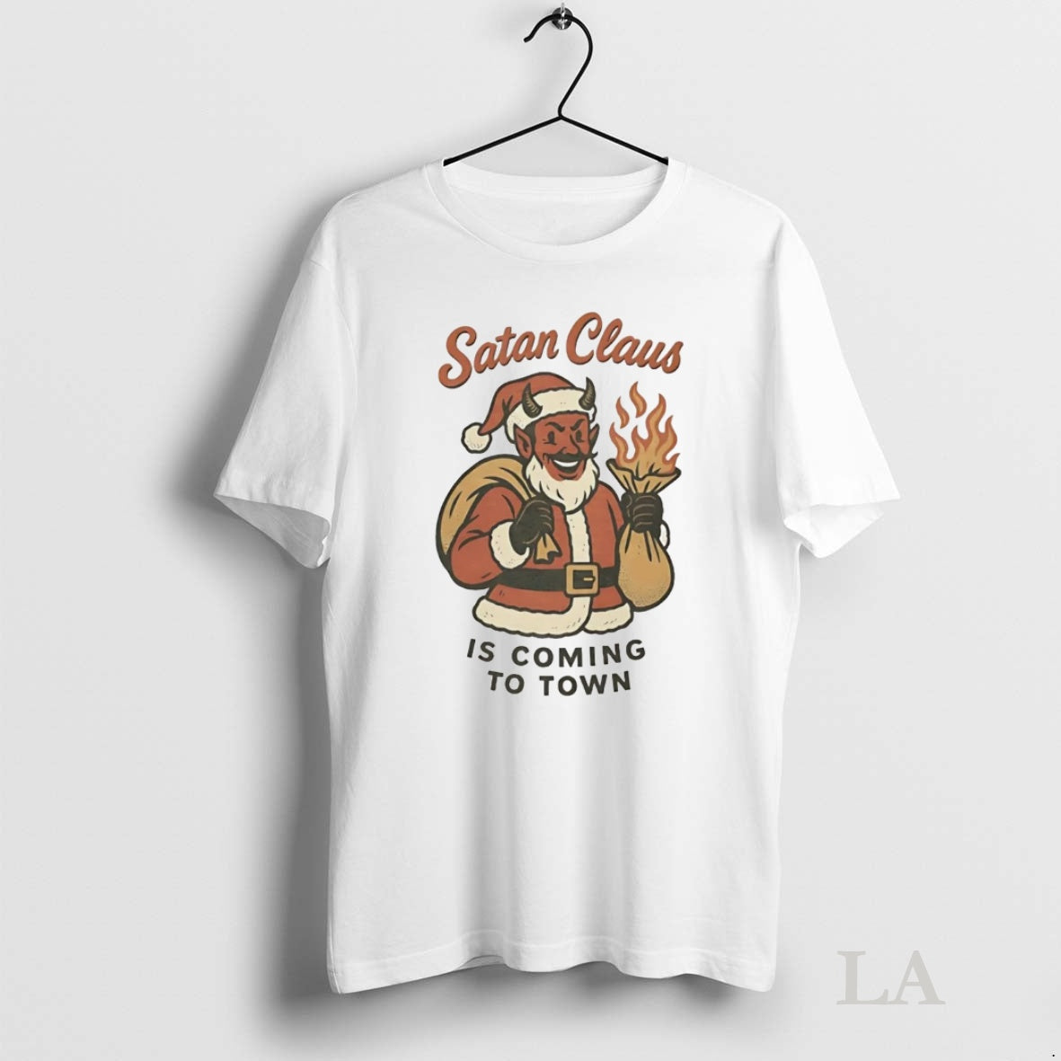 Original Satan Claus Is Coming To Town Christmas T-Shirts, Hoodie, Sweatshirt | InkNestWear.com