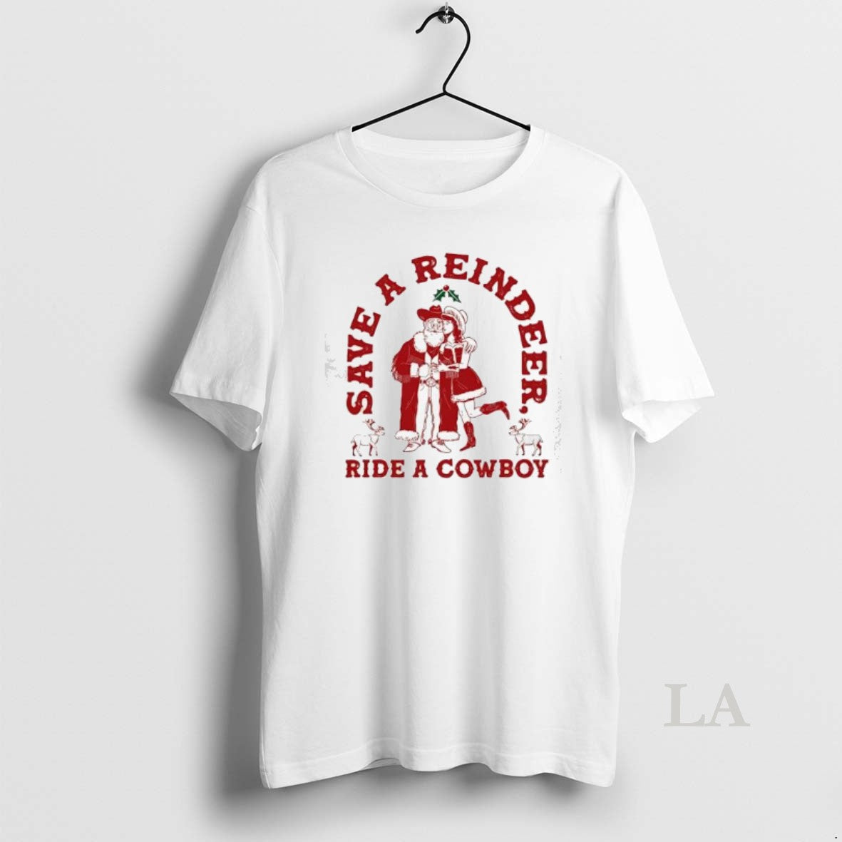 Original Save A Reindeer Ride A Cowboy T-Shirts, Hoodie, Sweatshirt | InkNestWear.com