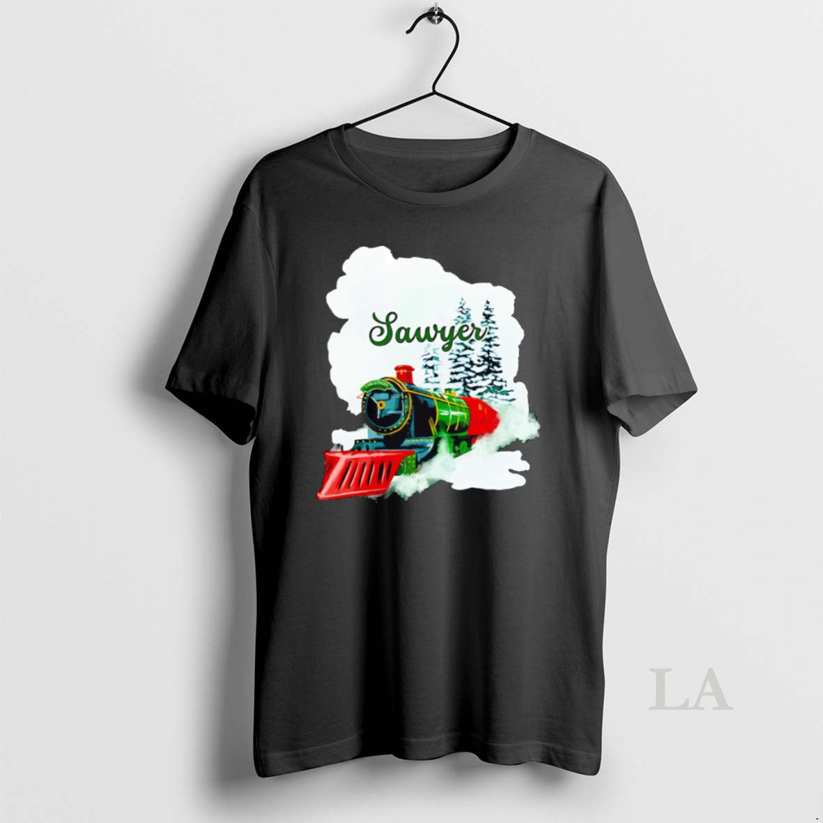 Original Sawyer Watercolor Christmas Train T-Shirts, Hoodie, Sweatshirt | InkNestWear.com