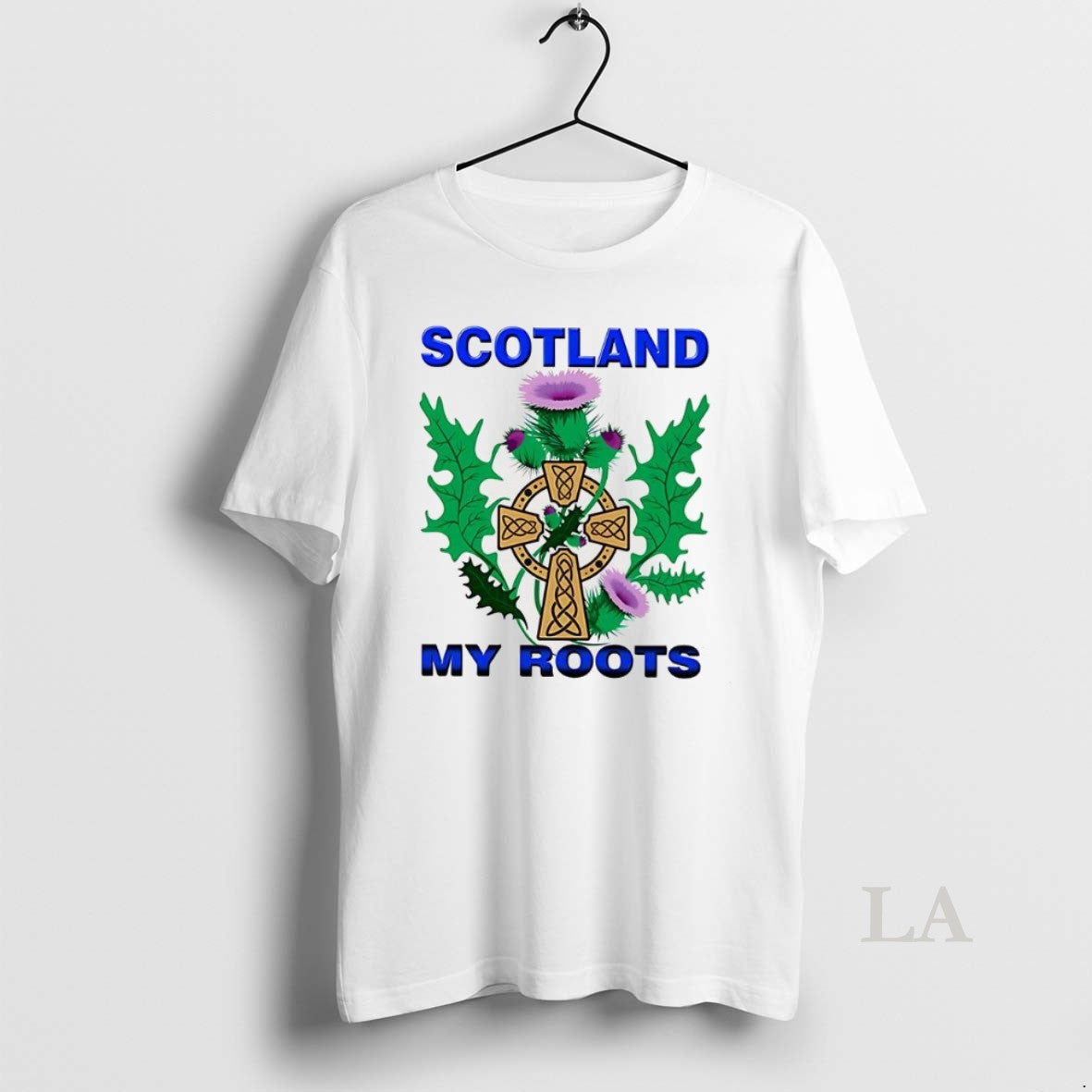 Original Scotland My Roots Classic Celtic Cross Purple Thistle T-Shirts, Hoodie, Sweatshirt | InkNestWear.com