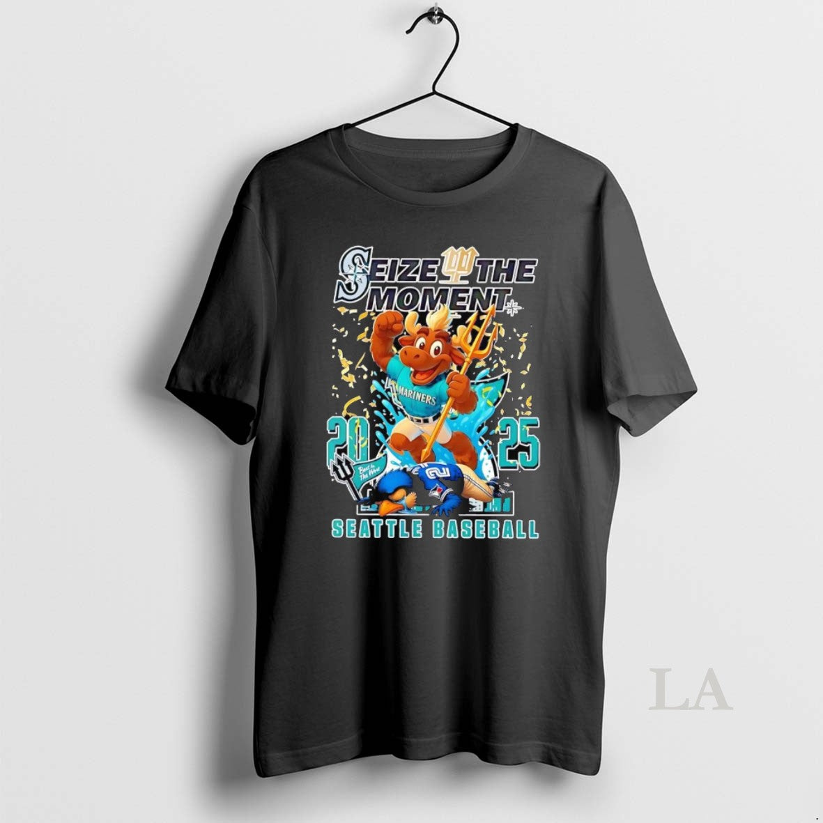 Original Seize The Moment Seattle Baseball 2025 Mascot Trident T-Shirts, Hoodie, Sweatshirt | InkNestWear.com
