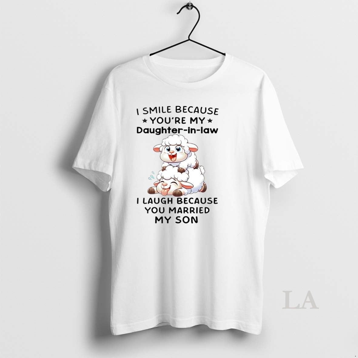 Original Sheep I Smile Because Youre My Daughter In Law I Laugh T-Shirts, Hoodie, Sweatshirt | InkNestWear.com