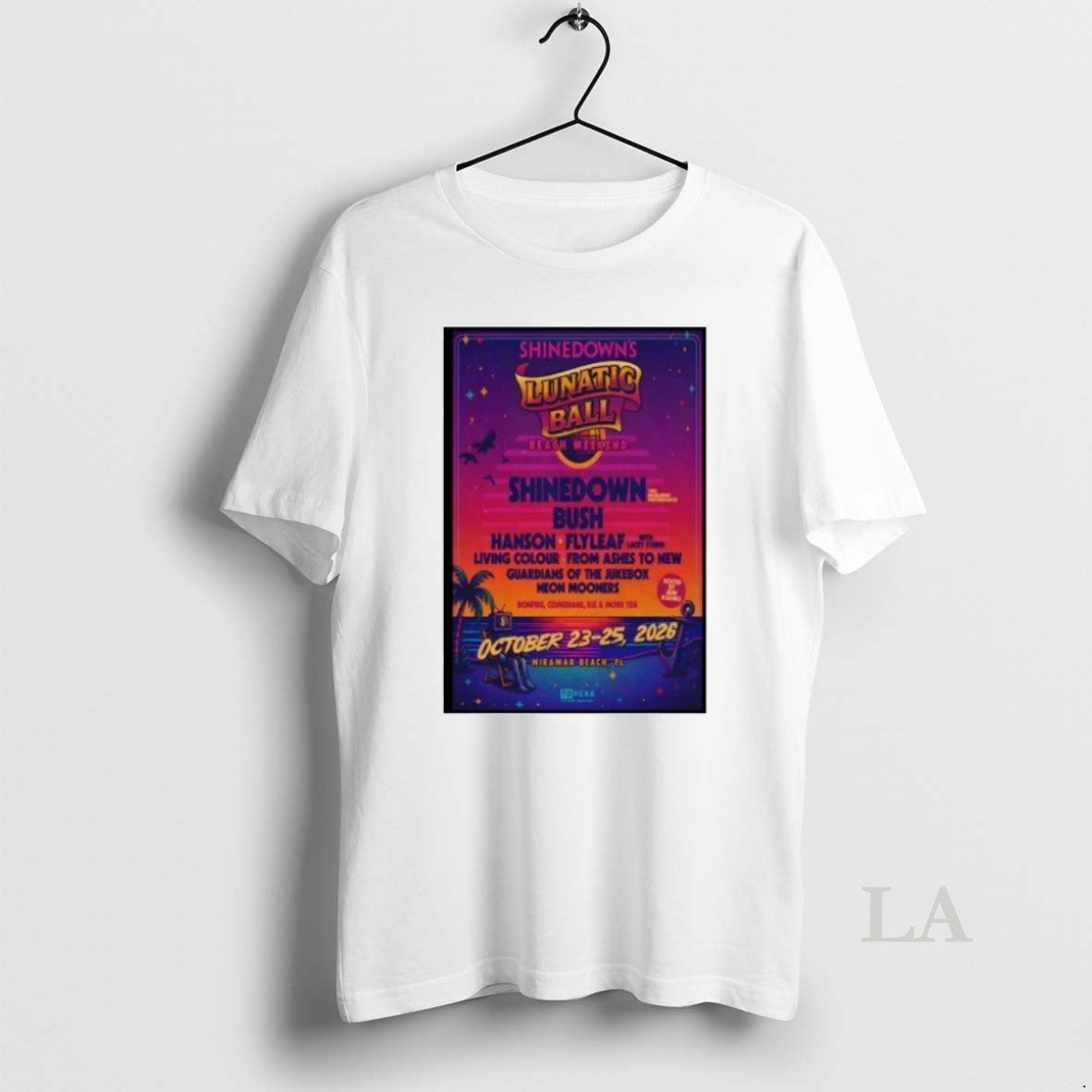 Original Shinedown Lunatic Ball Miramar Beach Fl Concert 2026 T-Shirts, Hoodie, Sweatshirt | InkNestWear.com