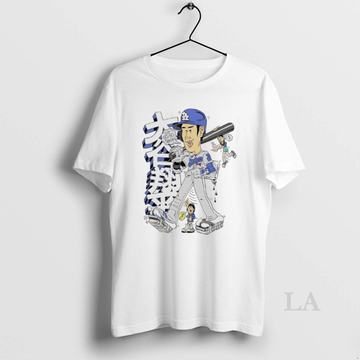 Original Shohei Ohtani 1st 50 50 Season Los Angeles Dodgers Caricature T-Shirts, Hoodie, Sweatshirt | InkNestWear.com