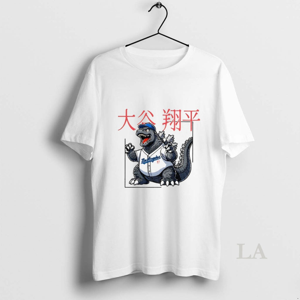 Original Shohei Ohtani Godzilla 17 Los Angeles Dodgers T-Shirts, Hoodie, Sweatshirt | InkNestWear.com