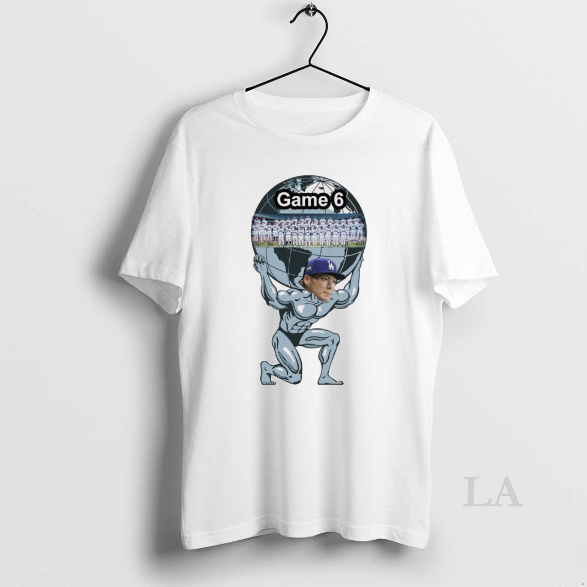 Original Shohei Ohtani Los Angeles Dodgers Mlb Figure Atlas Game 6 Meme T-Shirts, Hoodie, Sweatshirt | InkNestWear.com