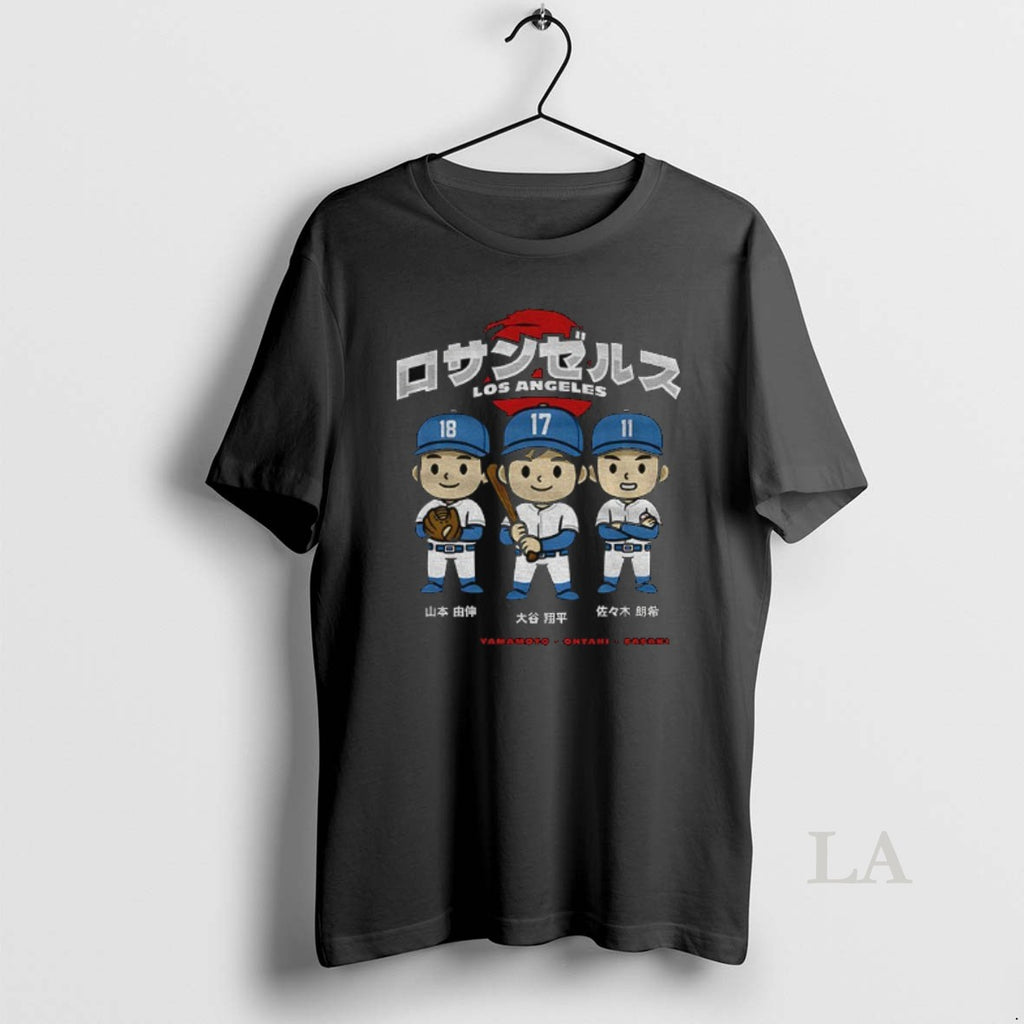 Original Shohei Ohtani Vs Yoshinobu Yamamoto Los Angeles Champions Back To Back World Series Graphic T-Shirts, Hoodie,...