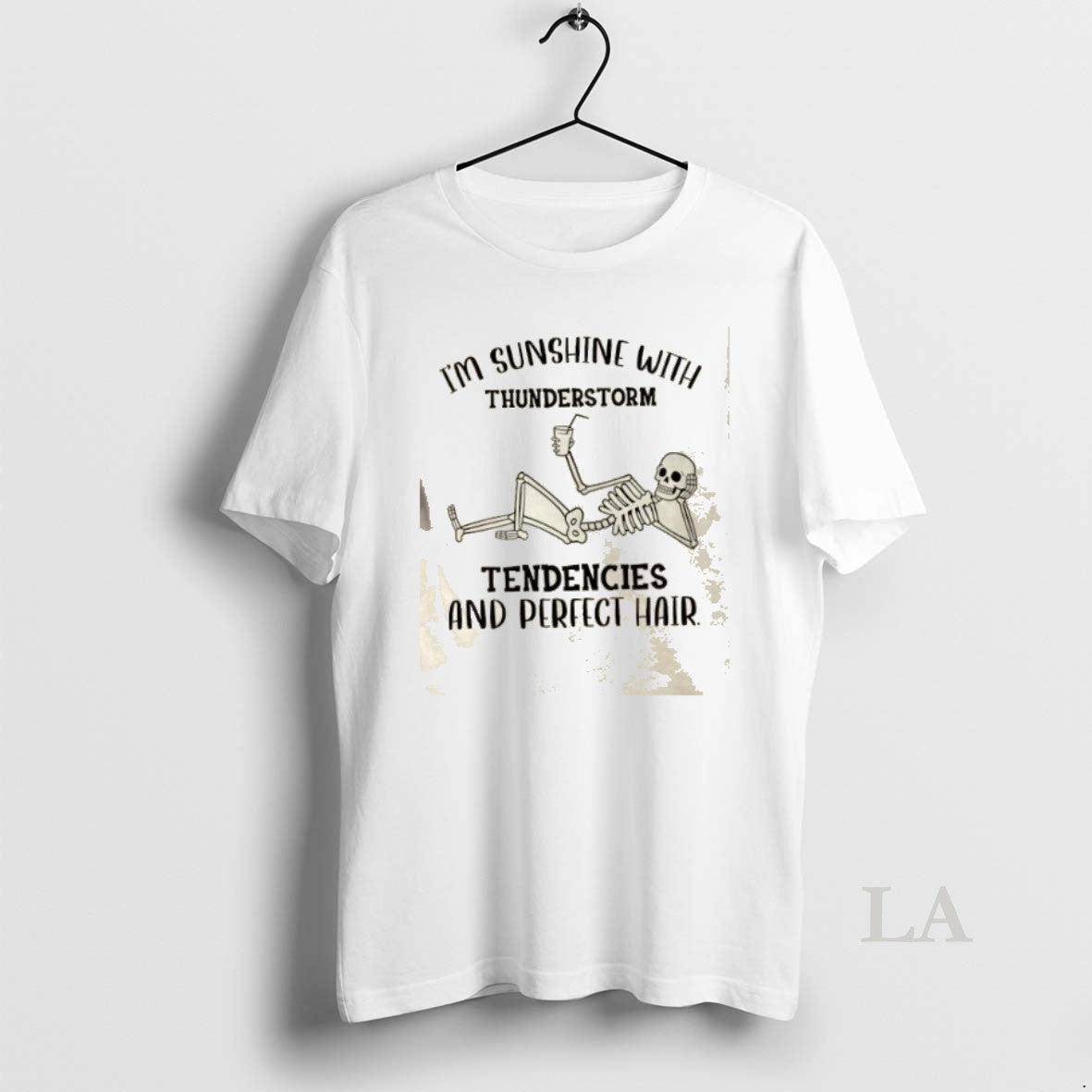 Original Skeleton Im Sunshine With Thunderstorm Tendencies And Perfect Hair T-Shirts, Hoodie, Sweatshirt | InkNestWear.com