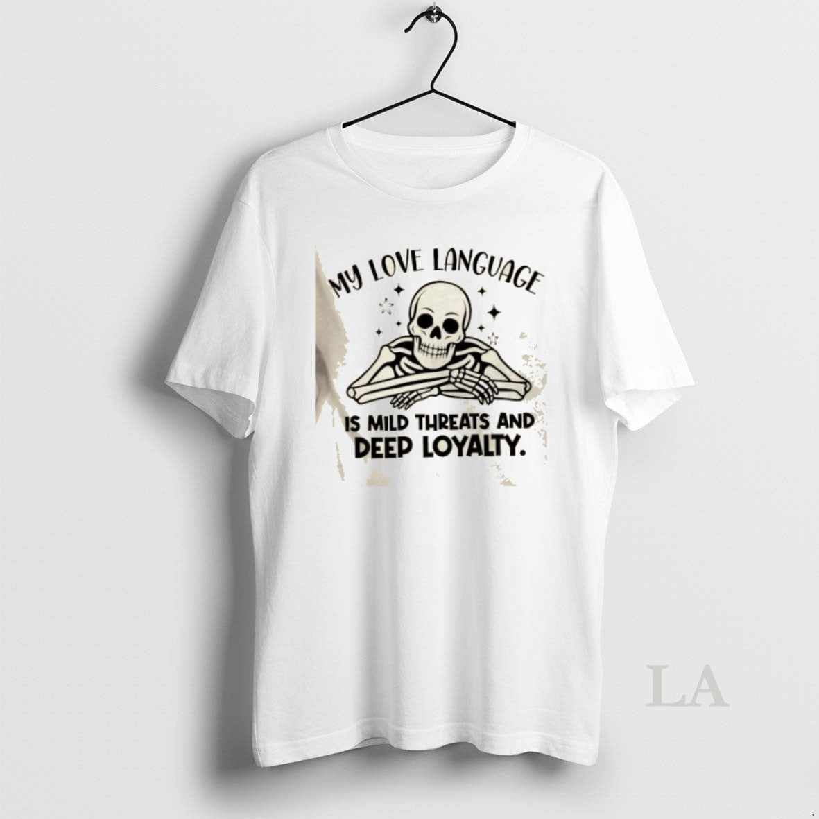 Original Skeleton My Love Language Is Mild Threats And Deep Loyalty T-Shirts, Hoodie, Sweatshirt | InkNestWear.com