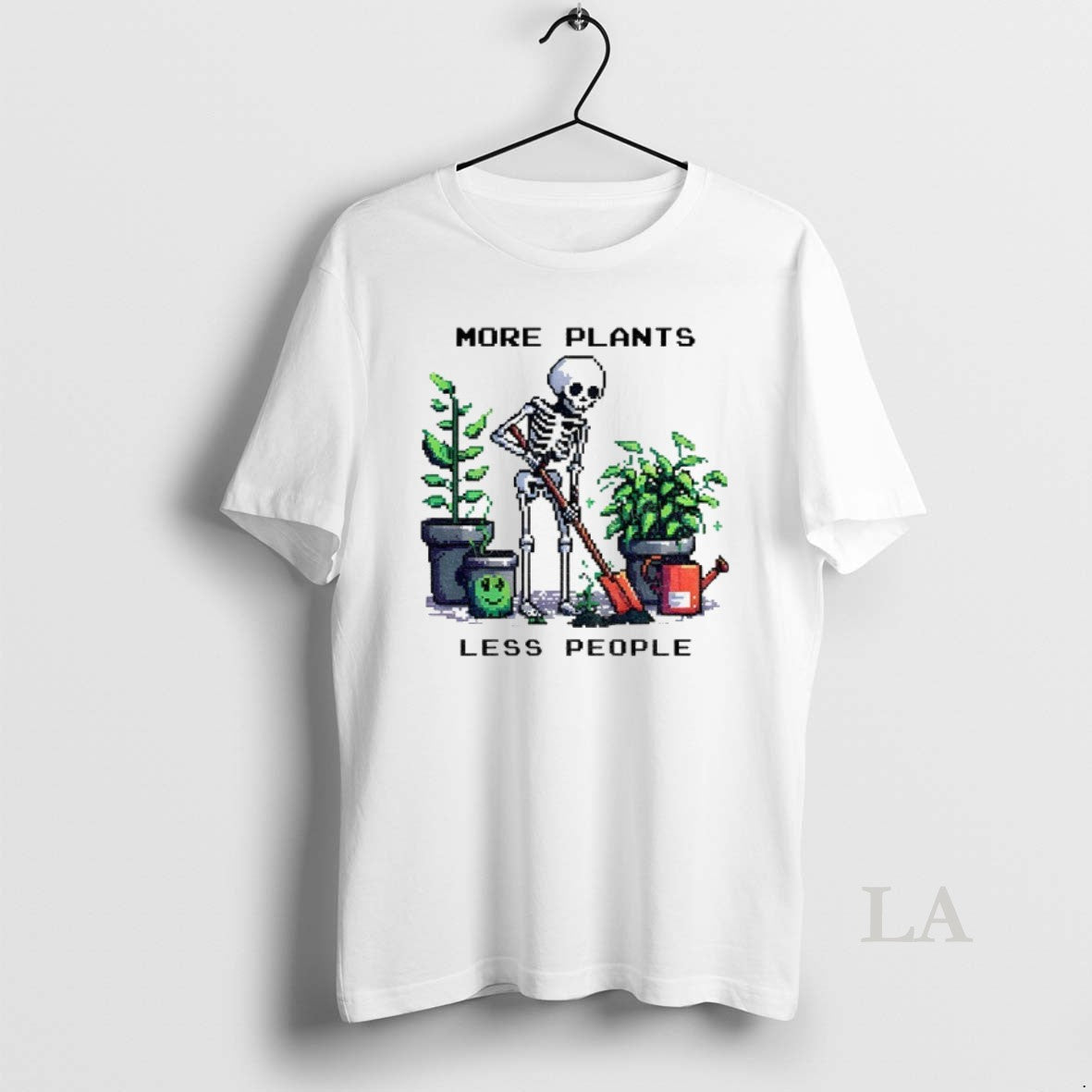 Original Skeleton Planting Trees More Plants Less People