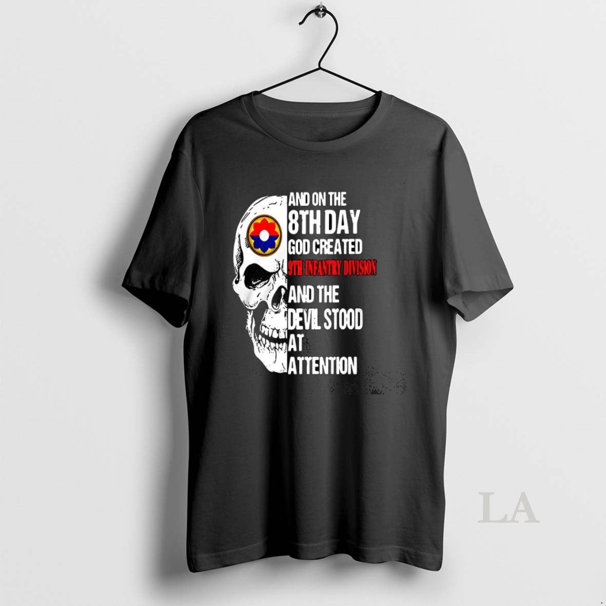 Original Skull And On The 8th Day God Created 9th Infantry Division And The Devil T-Shirts, Hoodie, Sweatshirt