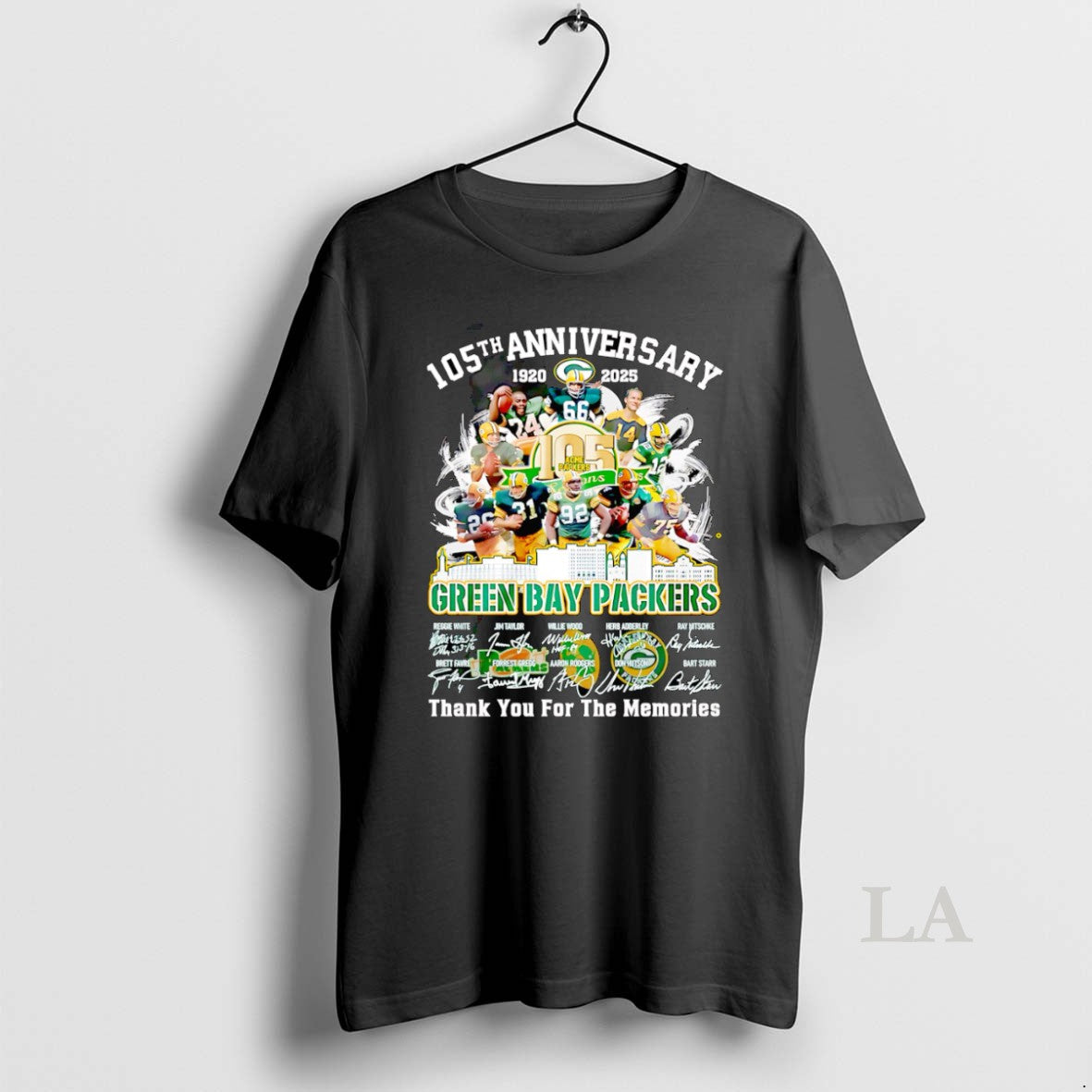 Original Skyline 105th Anniversary 1920 2025 Green Bay Packers Thank You For The Memories T-Shirts, Hoodie, Sweatshirt