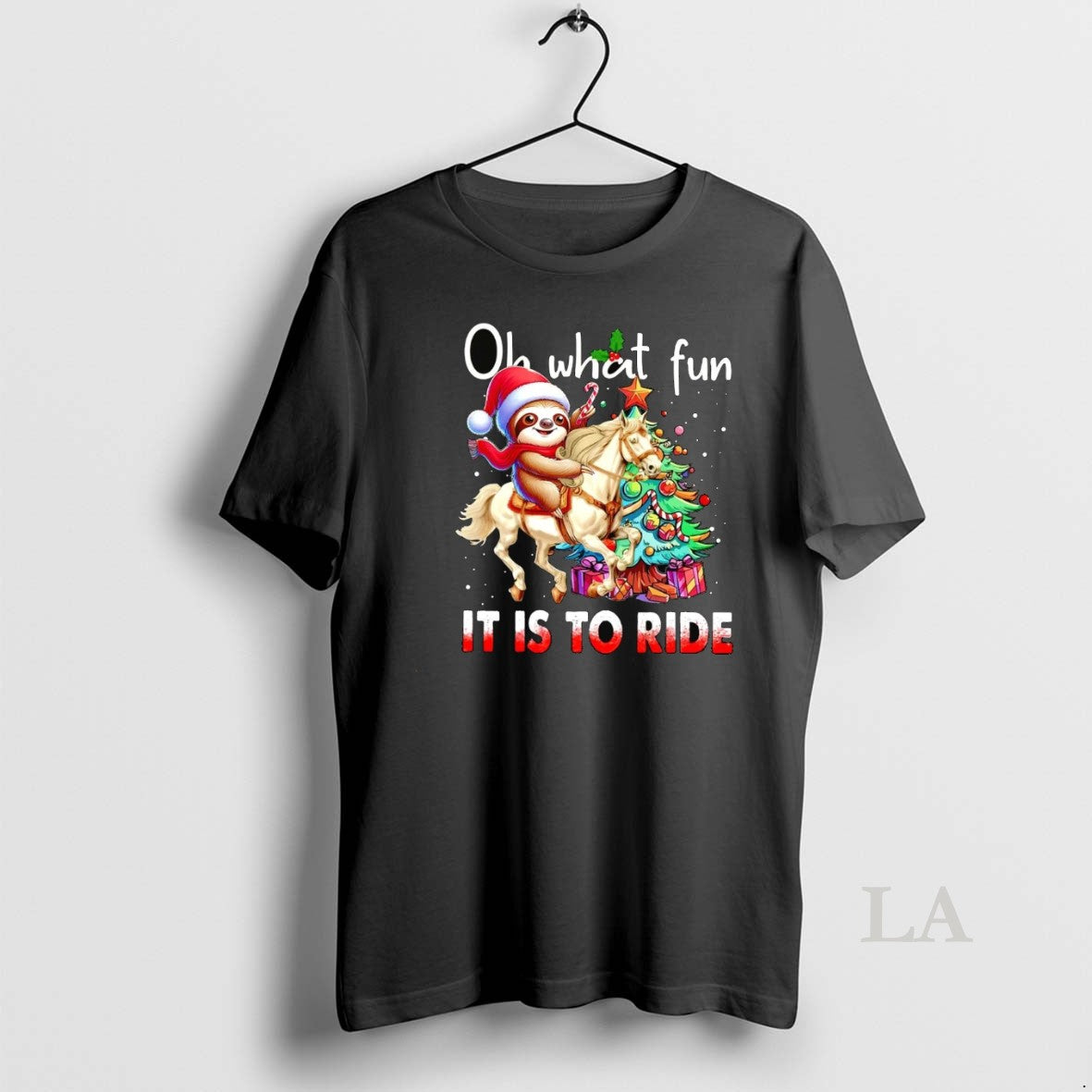 Original Sloth Riding Horse Oh What Fun It Is To Ride Christmas T-Shirts, Hoodie, Sweatshirt | InkNestWear.com